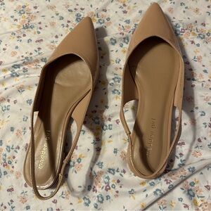 Madden Girl Nude Pointed Slingback Flats
